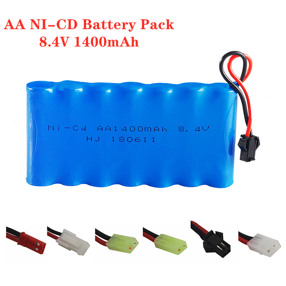 Rc Hobby & Maskinservice I Eskilstuna - 8.4V 1400Mah Ni-Cd Oplaadbare Batterij Pack