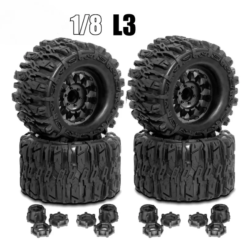 Rc Truck Monster - 4 STUKS 1/8 Wielen Banden 170mm