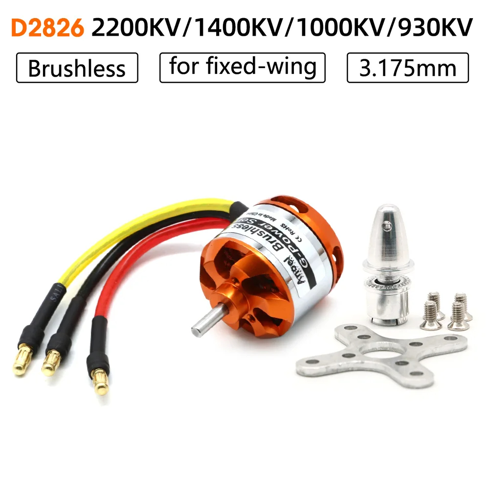 D2826 930KV 1000KV 1400KV 2200 - Rc Hobby Wing recensie en prijs