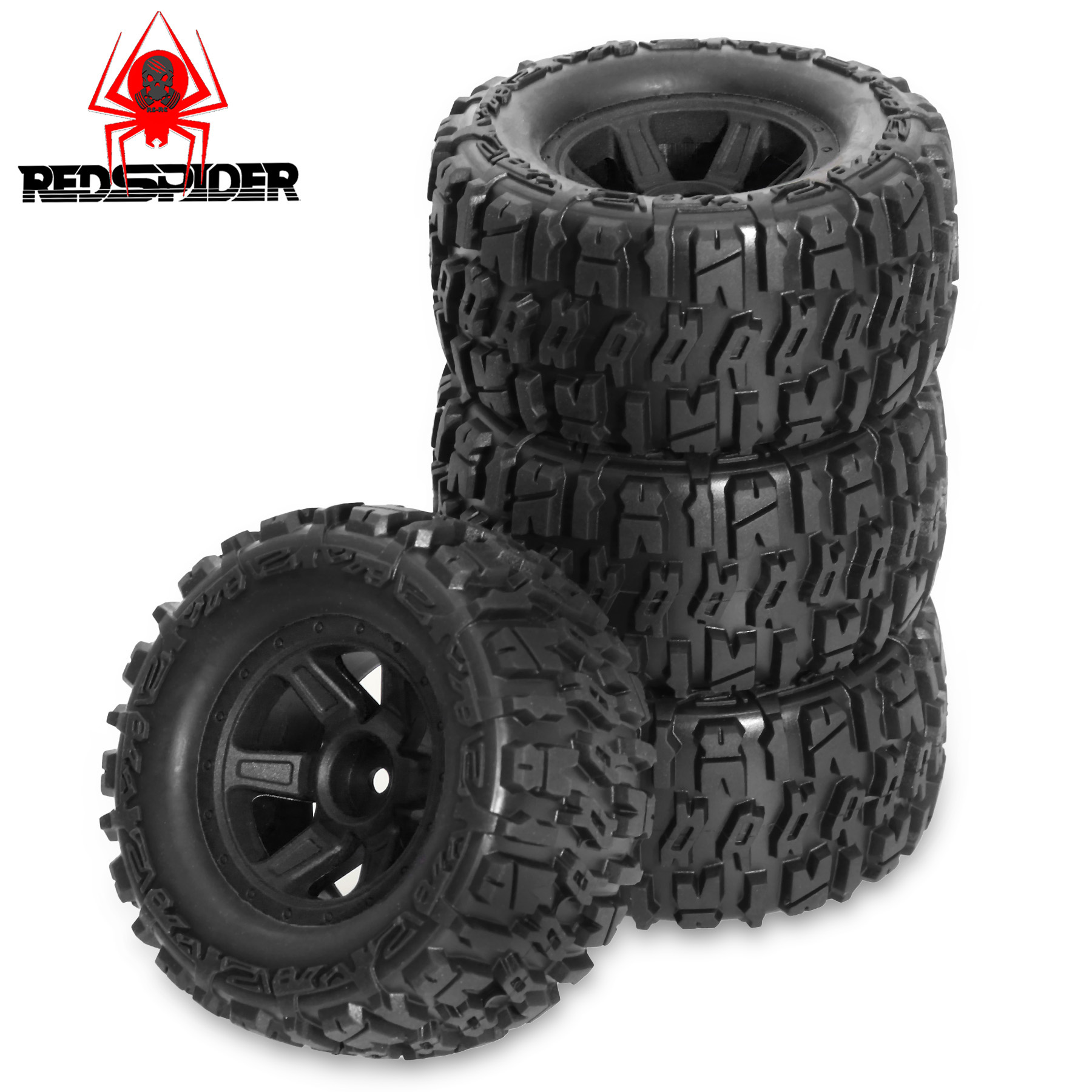 90 mm skidproof rubberen wielb - Rc Truck Monster recensie en prijs